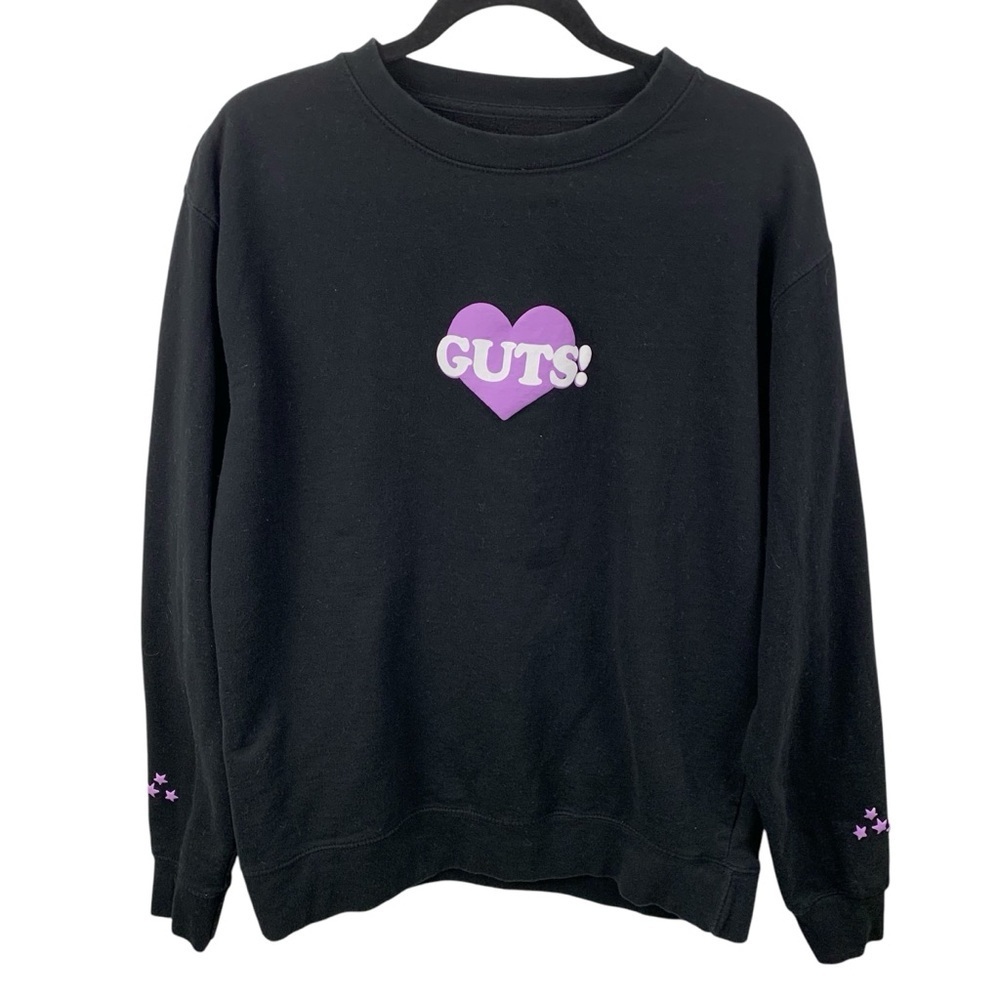 Olivia Rodrigo Guts Sweatshirt World Tour Crew Women's L Sweater Concert Merch